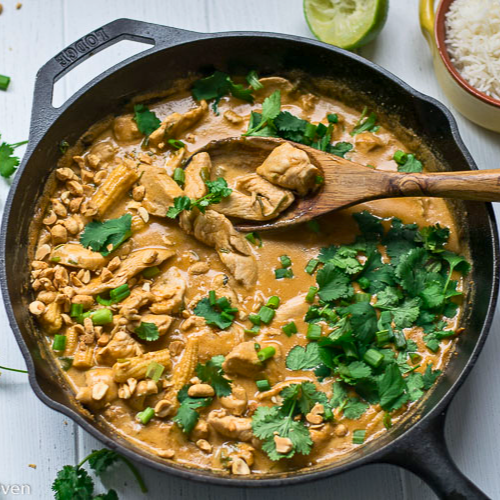 Indonesian Chicken Satay with Fluffy Rice